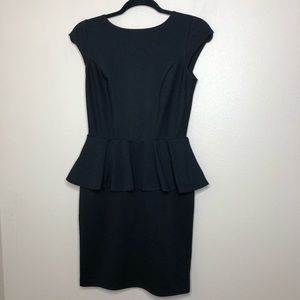 Mossimo Black peplum bodycon dress